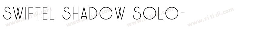 Swiftel Shadow Solo字体转换